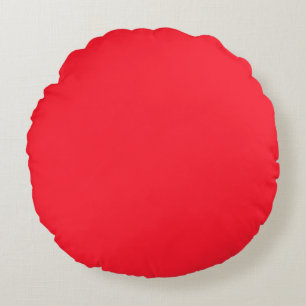 Opera Red Solid Colour Round Cushion