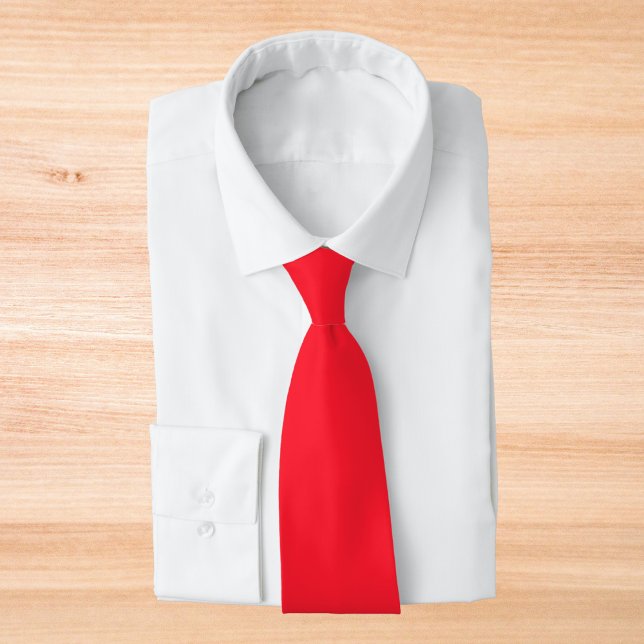 Opera Red Solid Colour Tie (Creator Uploaded)