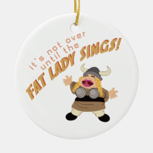 Opera Singer Ceramic Ornament