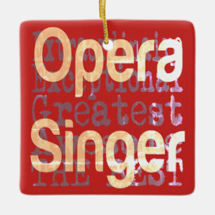 Opera Singer Extraordinaire Ceramic Ornament