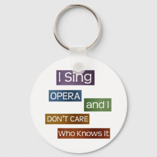 Opera Singer Key Ring
