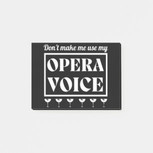 Opera Voice Opera Singer Post-it Notes
