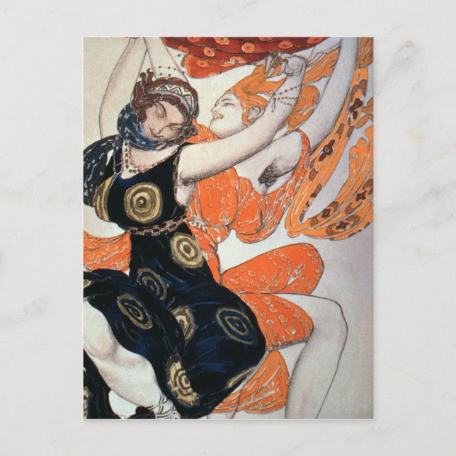 Operatic costume designs, 1911 postcard (Front)