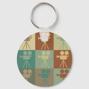 Operating a Camera Pop Art Key Ring