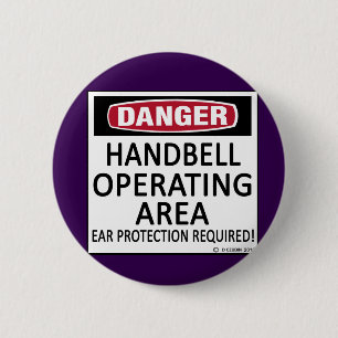 Operating Area Handbell 6 Cm Round Badge