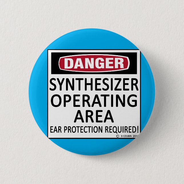 Operating Area Synthesizer 6 Cm Round Badge (Front)