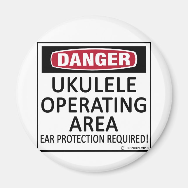 Operating Area Ukulele Magnet (Front)
