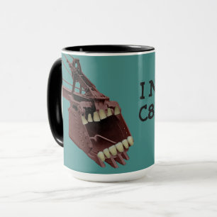 OPERATING ENGINEER BUCKET W/ TEETH NEEDS COFFEE MUG