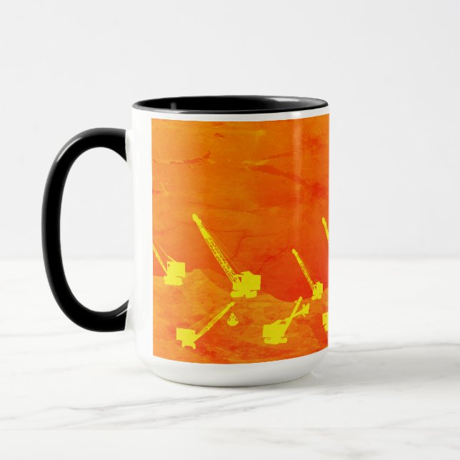 Operating Engineer Northwest Engineering Art Crane Mug (Left)