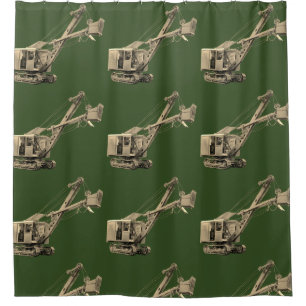 Operating Engineer Northwest Model 105 Shovel Shower Curtain