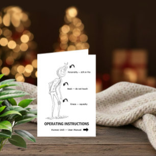 Operating Instructions Funny Birthday Card