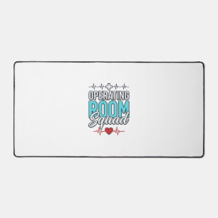 Operating Room Squad Surgical Team Shirt Design_1 Desk Mat