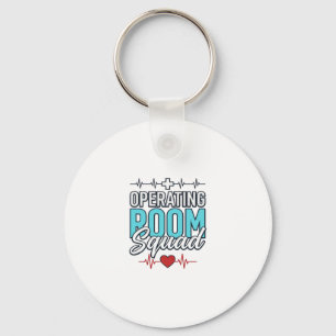 Operating Room Squad Surgical Team Shirt Design_1 Key Ring
