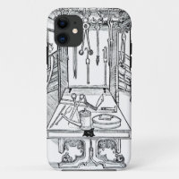 Operating table and surgical instruments, from 'Da