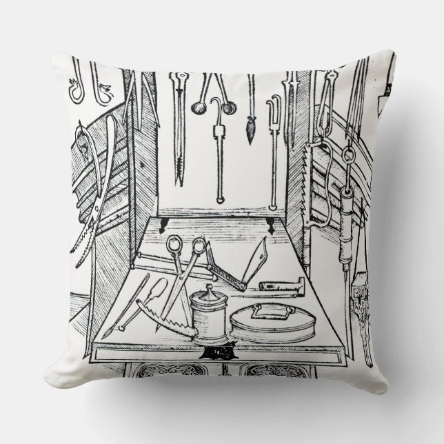 Operating table and surgical instruments, from 'Da Cushion (Front)