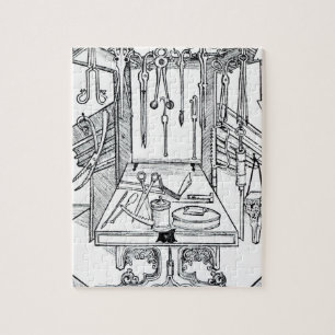 Operating table and surgical instruments, from 'Da Jigsaw Puzzle