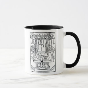 Operating table and surgical instruments, from 'Da Mug