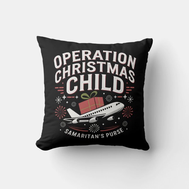 Operation Christmas Child Funny Family Matching  Cushion (Front)
