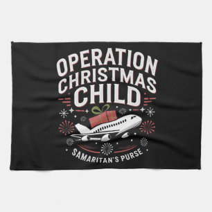 Operation Christmas Child Funny Family Matching Tea Towel