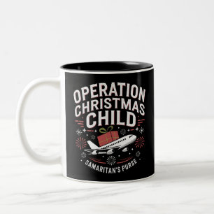 Operation Christmas Child Funny Family Matching Two-Tone Coffee Mug