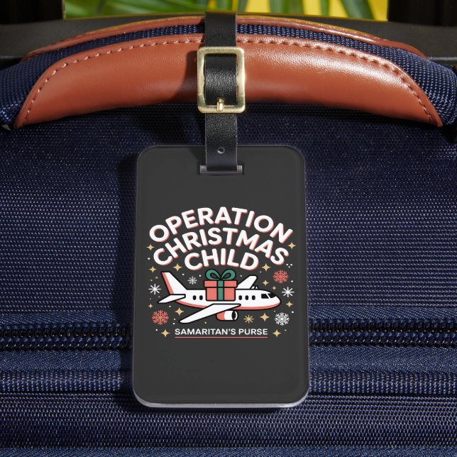 Operation Christmas Child Samaritan Purse  Luggage Tag (Front Insitu 2)