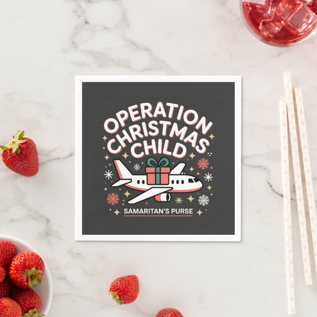 Operation Christmas Child Samaritan Purse  Napkin (Insitu)