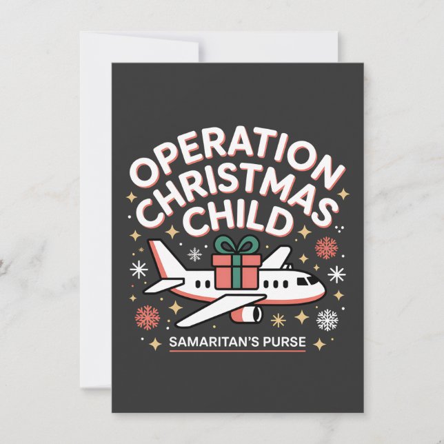 Operation Christmas Child Samaritan Purse  Thank You Card (Front)