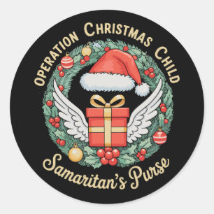Operation Christmas Child Samaritan’s Purse Xmas Classic Round Sticker
