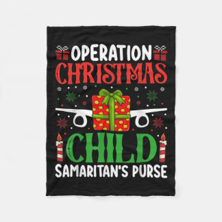 Operation Christmas Child Samaritan's Purse Chirst Fleece Blanket