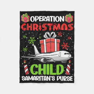 Operation Christmas Child Smaritan's Purse Funny F Fleece Blanket