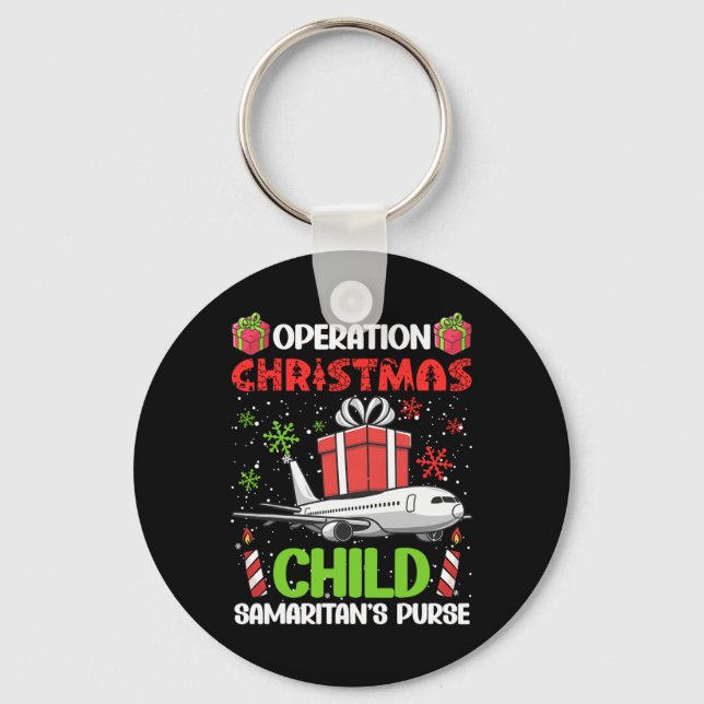 Operation Christmas Child Smaritan's Purse Funny F Key Ring (Front)