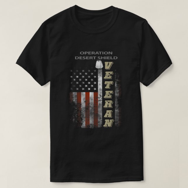 Operation Desert Shield Veteran T-Shirt (Design Front)