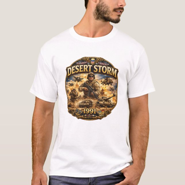 Operation Desert Storm 1991 Commemorative  T-Shirt (Front)
