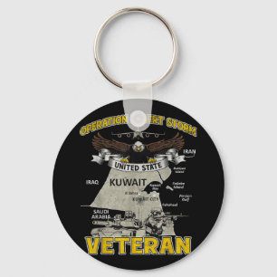 Operation Desert Storm Ods Veteran Iraq Vintage Gi Key Ring