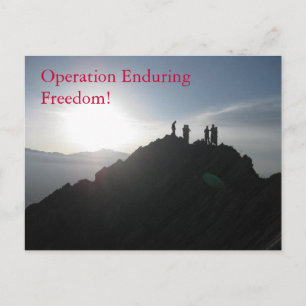 Operation Enduring Freedom! Postcard