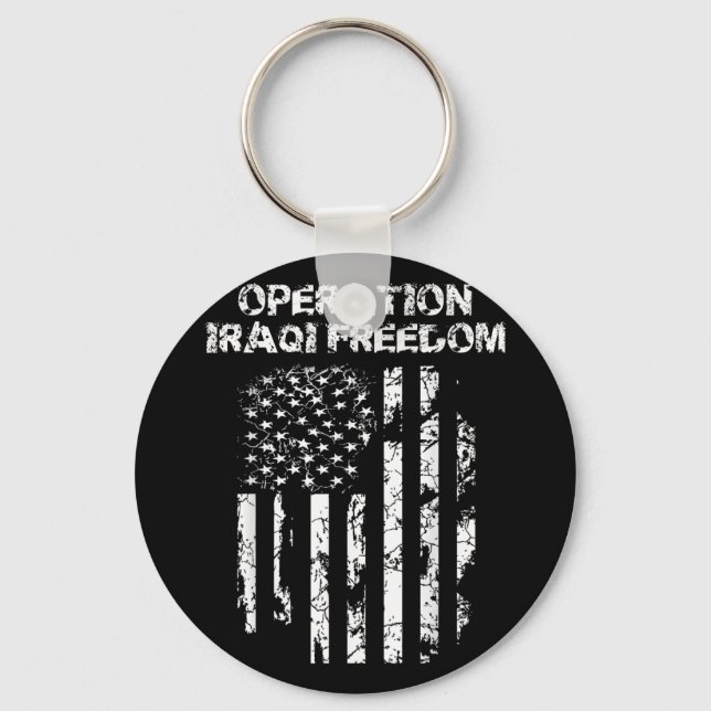 Operation Iraqi Freedom Combat Veteran  Key Ring (Front)