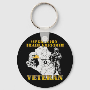 Operation Iraqi Freedom Oif Combat Veteran Vintage Key Ring