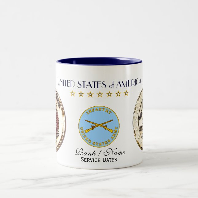 Operation Iraqi Freedom-USA Two-Tone Coffee Mug (Center)