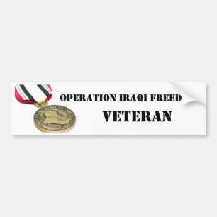 Operation Iraqi Freedom Veteran Bumper Sticker