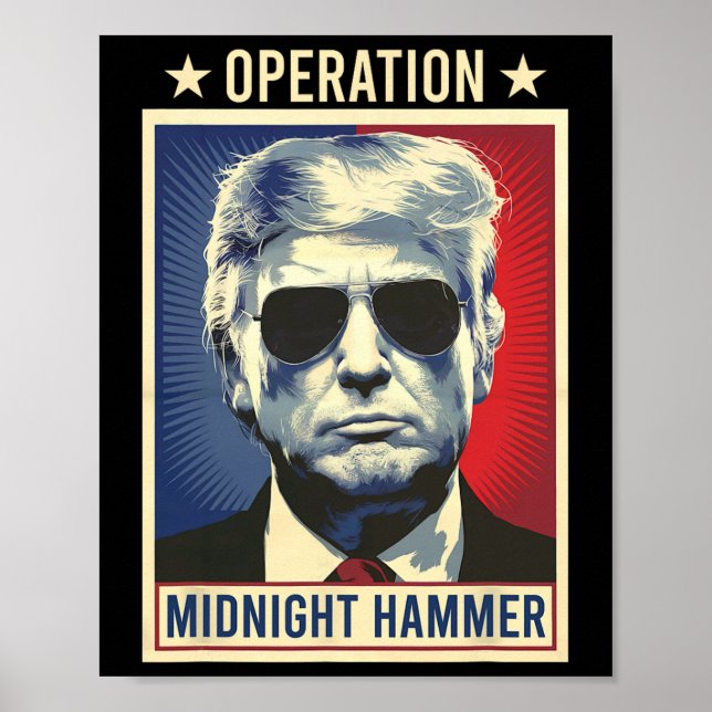 Operation Midnight Hammer Trump  Poster (Front)