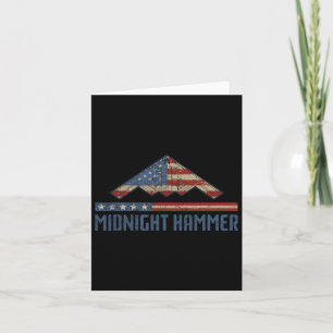 Operation Midnight Hammer - Usa Flag Midnight Hamm Card