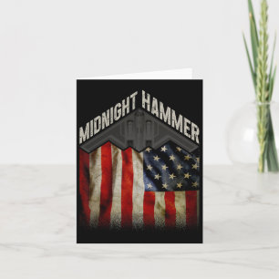 Operation Midnight Hammer - Usa Flag Midnight Hamm Card