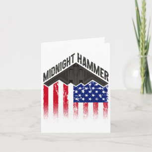 Operation Midnight Hammer - Usa Flag Midnight Hamm Card