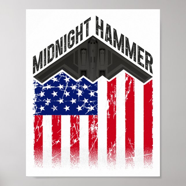 Operation Midnight Hammer - Usa Flag Midnight Hamm Poster (Front)