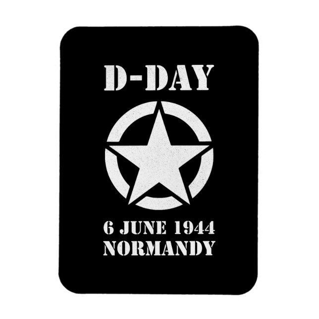 Operation Overlord 1944 D-Day 2024 Normandy Magnet (Vertical)