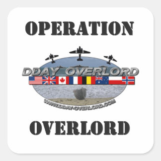 Operation Overlord 1944 Square Sticker