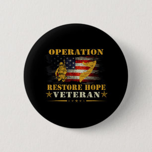 Operation Restore Hope Veteran Somalia Vintage Gif 6 Cm Round Badge