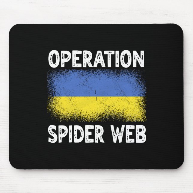 Operation Spider Web Ukraine Heroes Ukrainian Flag Mouse Pad (Front)