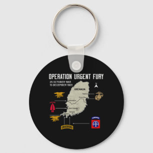 Operation Urgent Fury Grenada Ouf Veteran Vintage Key Ring
