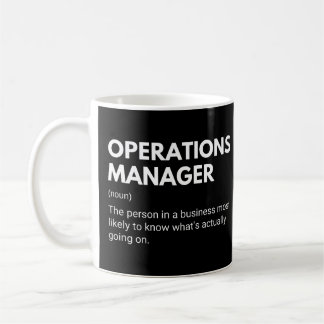 Operations Manager Funny Work Definition Coffee Mug
